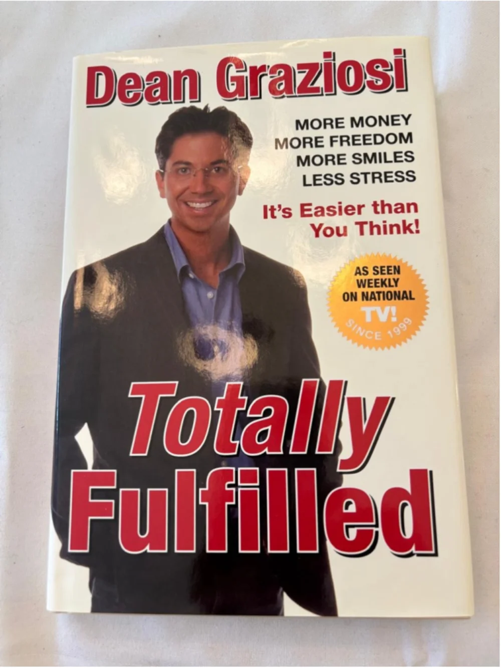 Dean Graziosi Totally Fulfilled Book One Size White Red #E87